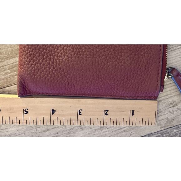 Michael Kors Vintage Large Pebbled Leather Brown Clutch - Picture 11 of 12